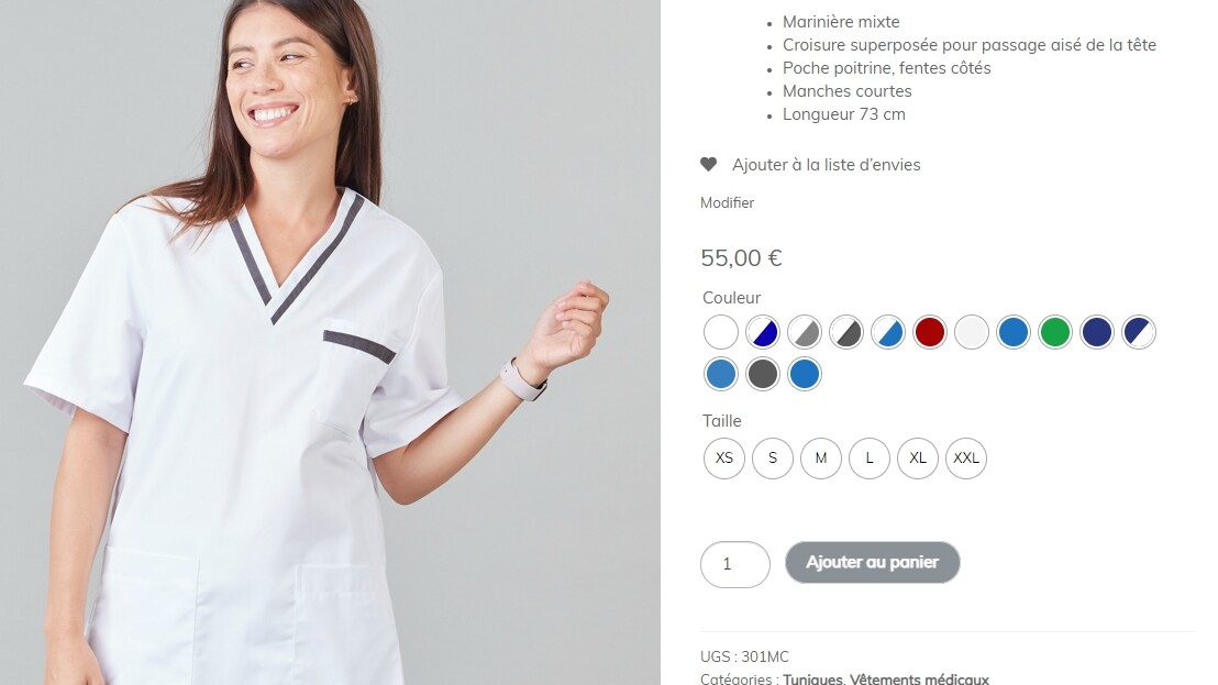 meilleures tenues médicales best sellers